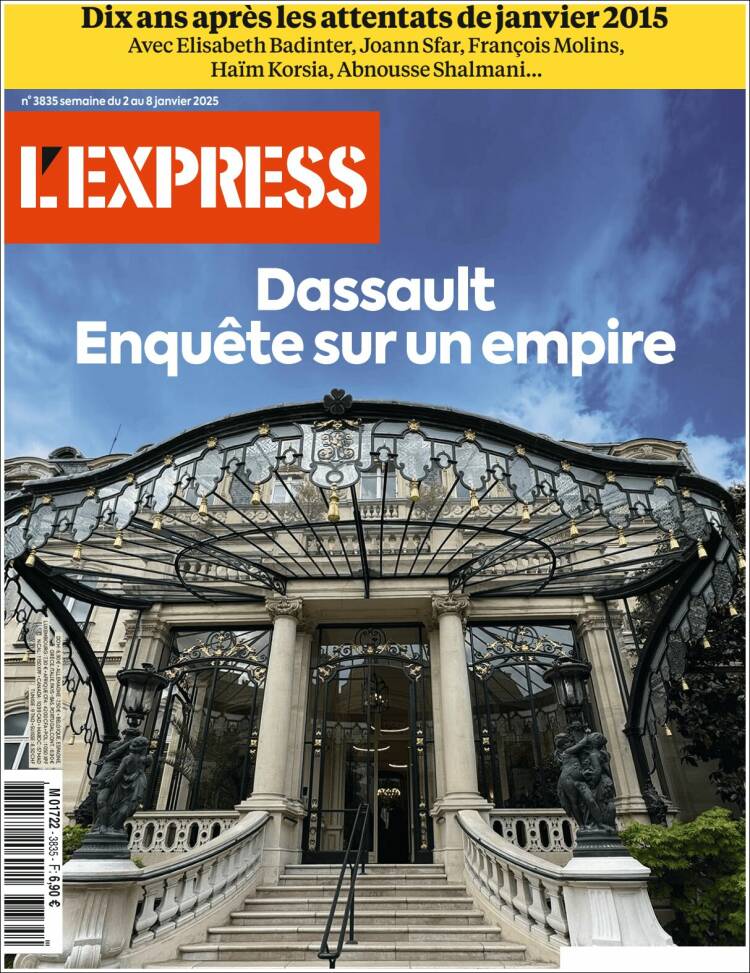 Portada de L'Express (Francia)
