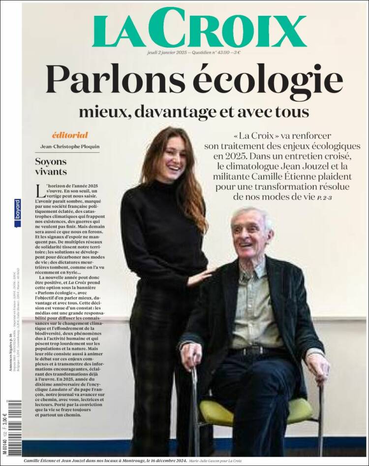 Portada de La Croix (Francia)