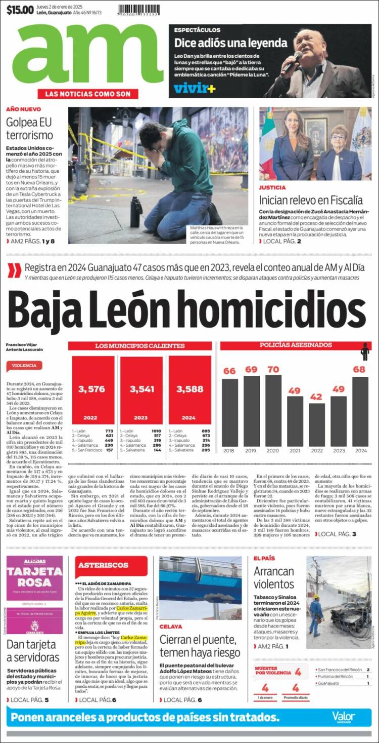 Portada de Al Día A.M. (M&eacute;xico)