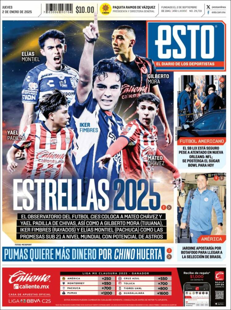 Portada de Esto (M&eacute;xico)