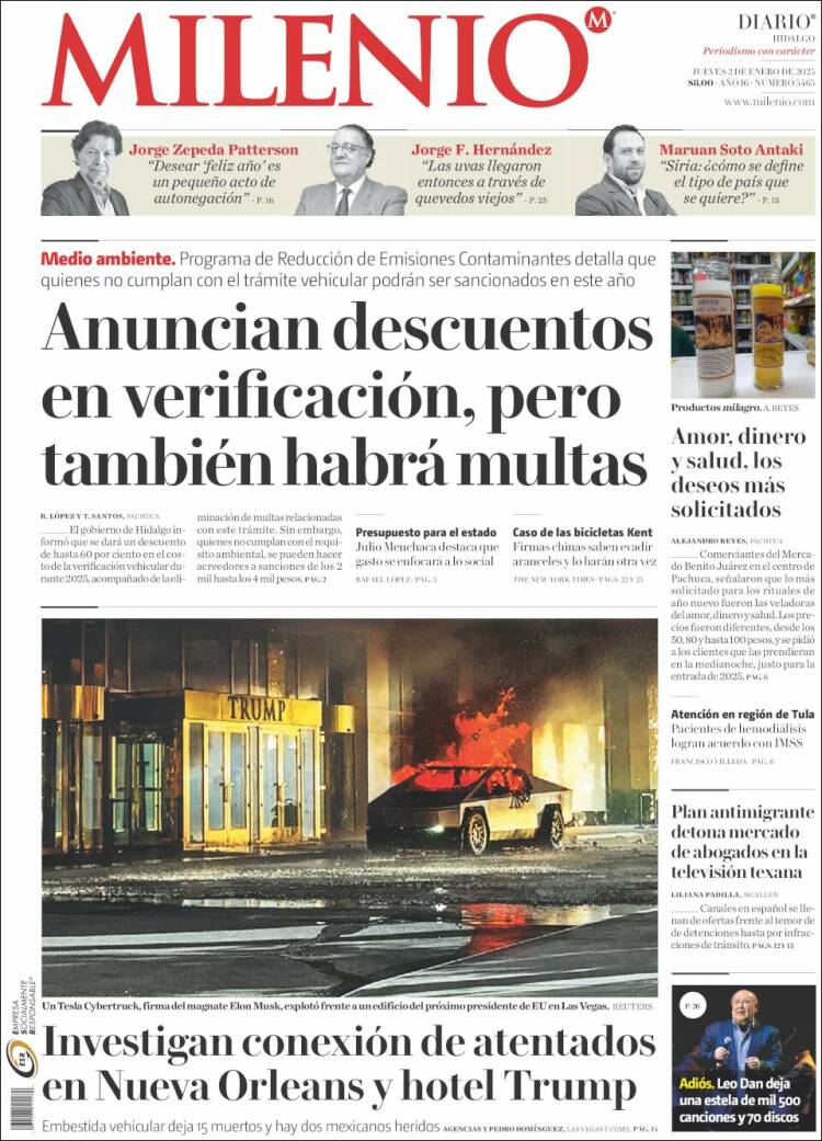 Portada de Milenio de Hidalgo (M&eacute;xico)