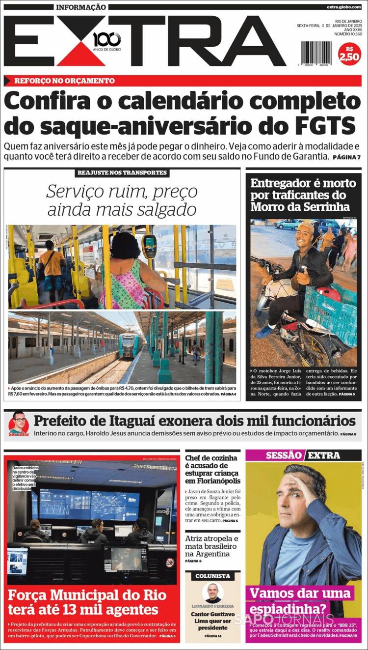 Portada de Extra (Brasil)