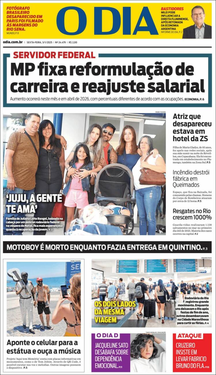 Portada de O Dia (Brasil)