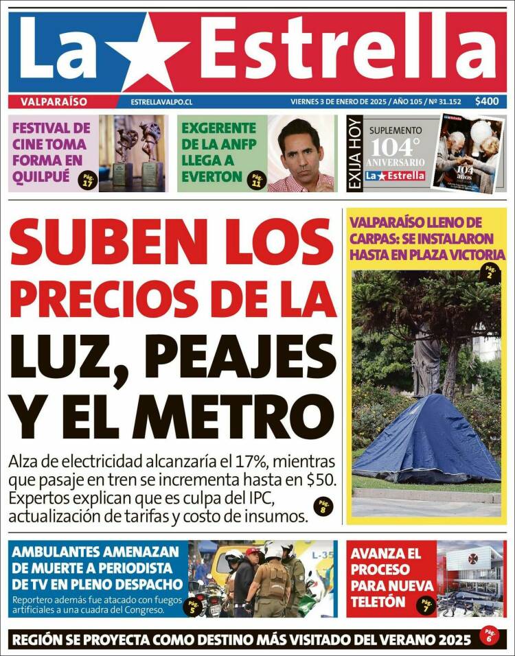 Portada de Estrella de Valparaiso (Chile)