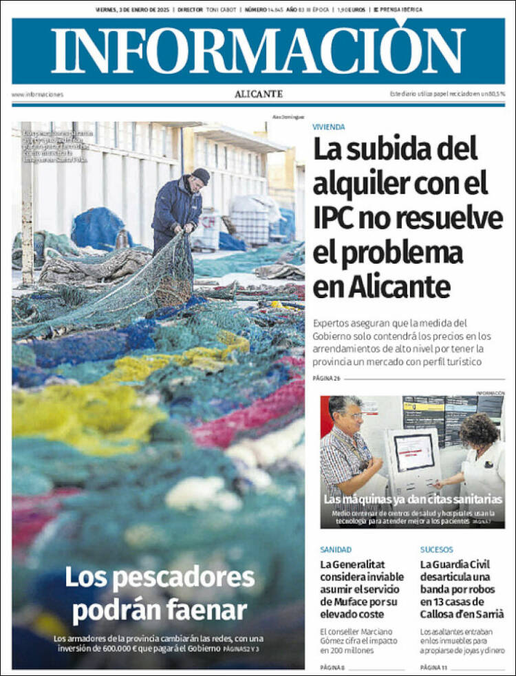 Portada de Diario Información (España)