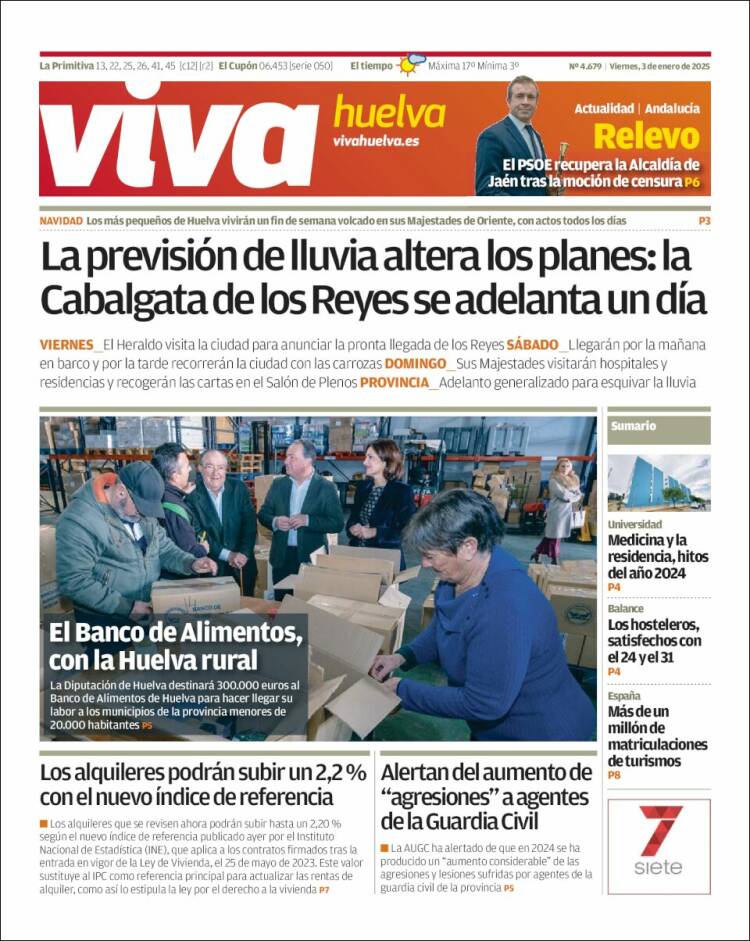 Portada de Viva Huelva (España)