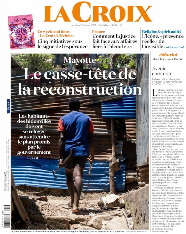 Portada de La Croix (Francia)