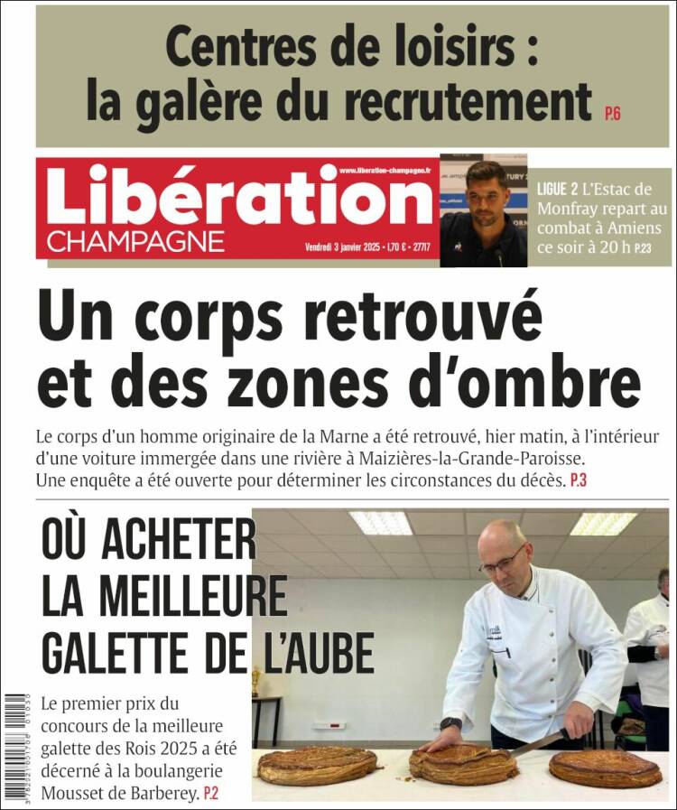 Portada de Libération Champagne (Francia)