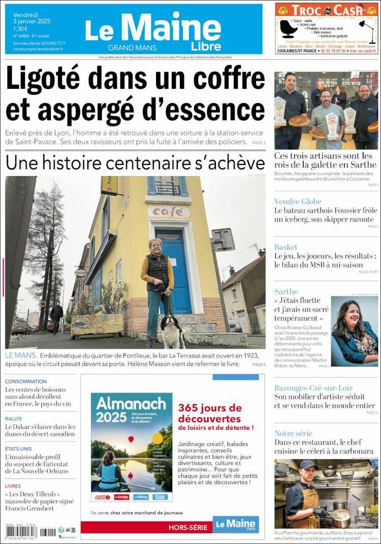 Portada de Le Maine Libre (Francia)