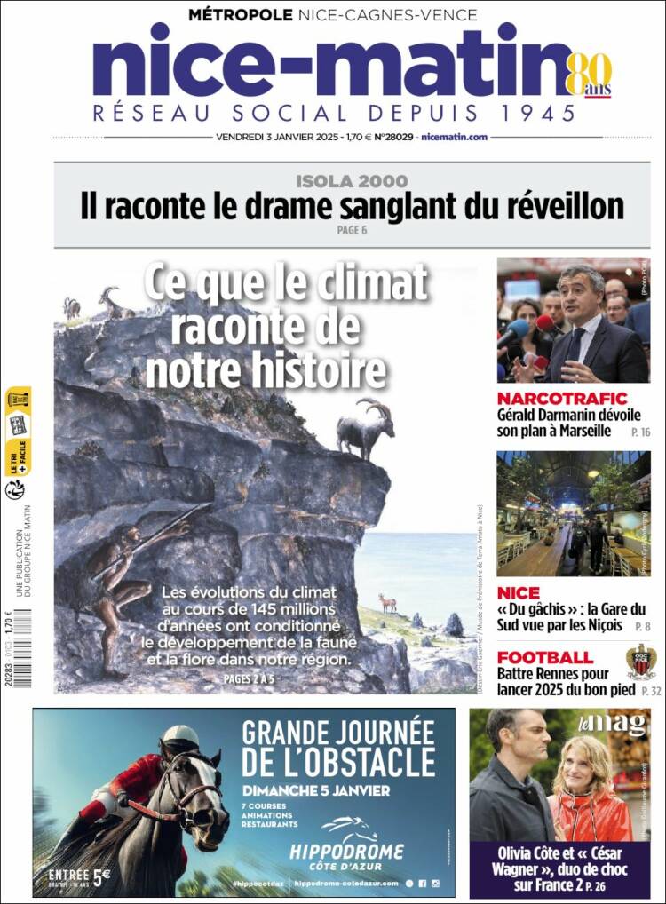 Portada de Nice-Matin (Francia)