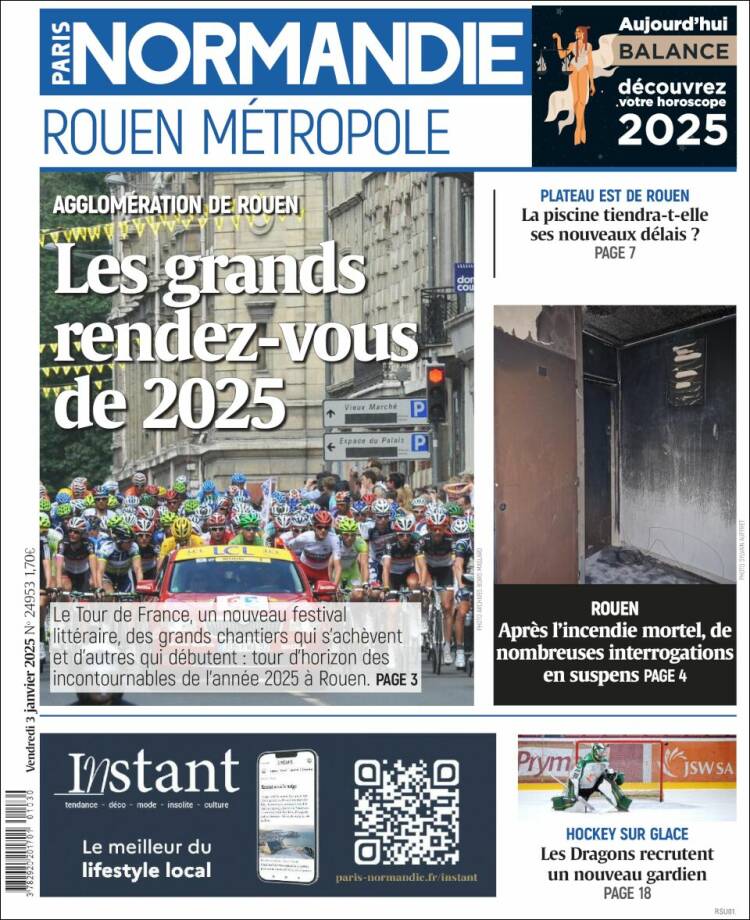 Portada de Paris Normandie (Francia)
