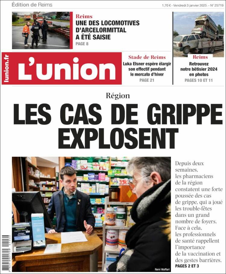 Portada de L'Union (Francia)