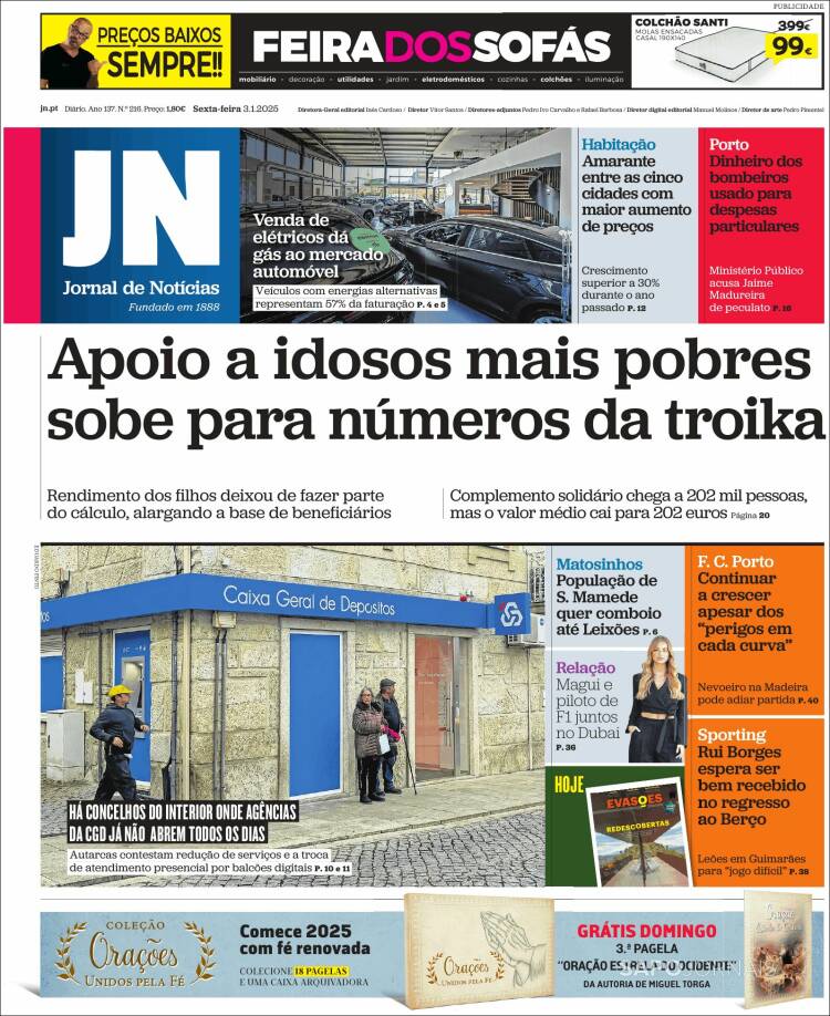Portada de Jornal de Notícias (Portugal)