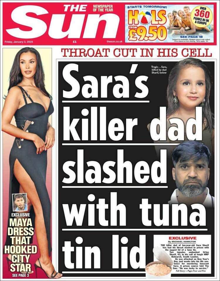 Portada de The Sun (Reino Unido)