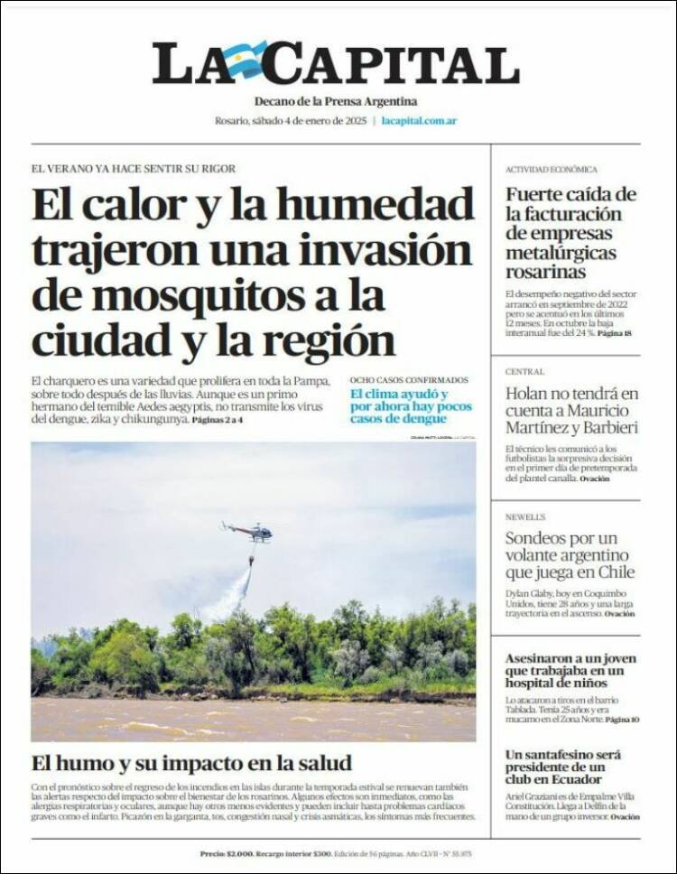 Portada de La Capital - Rosario (Argentina)