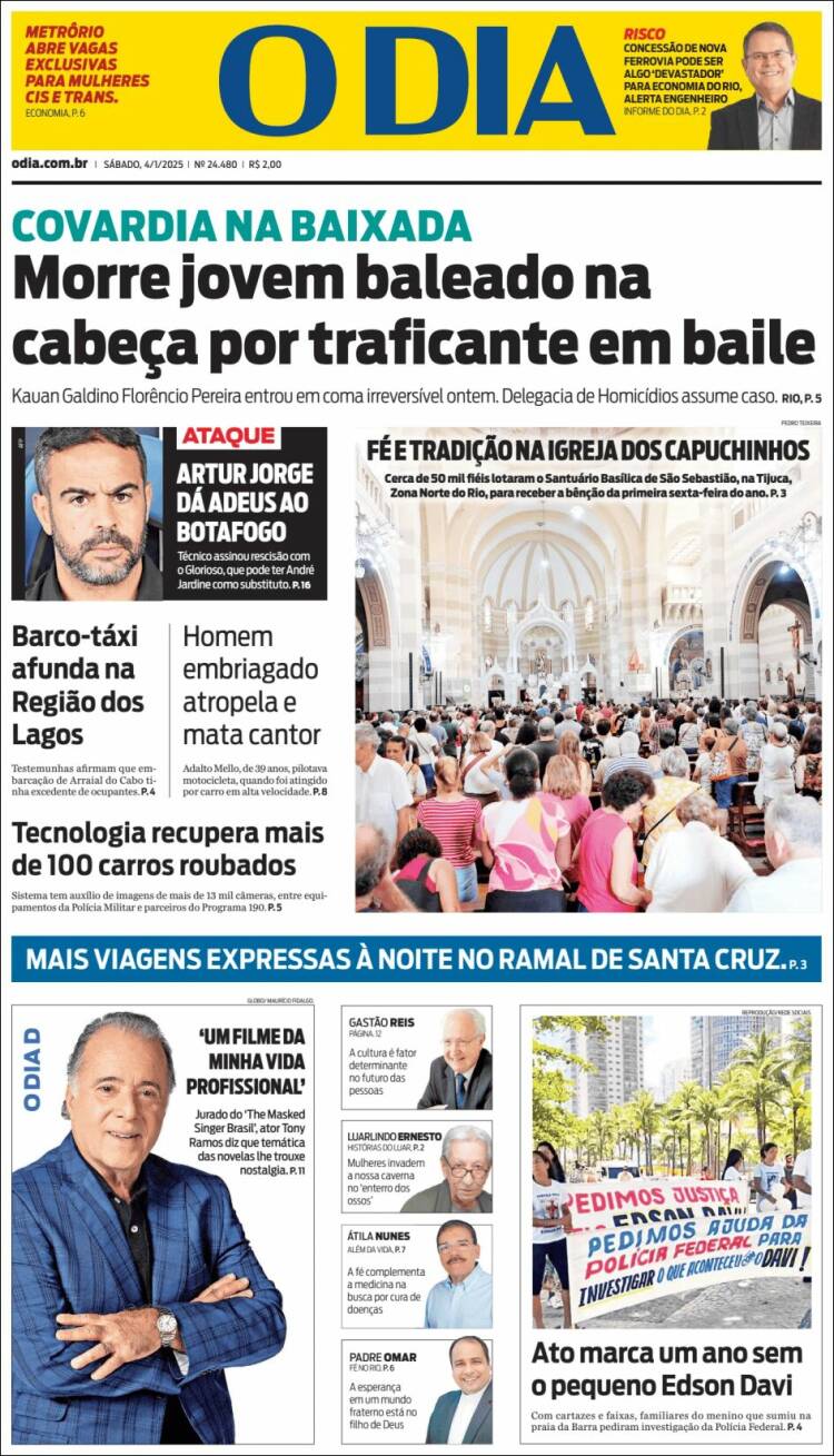 Portada de O Dia (Brasil)