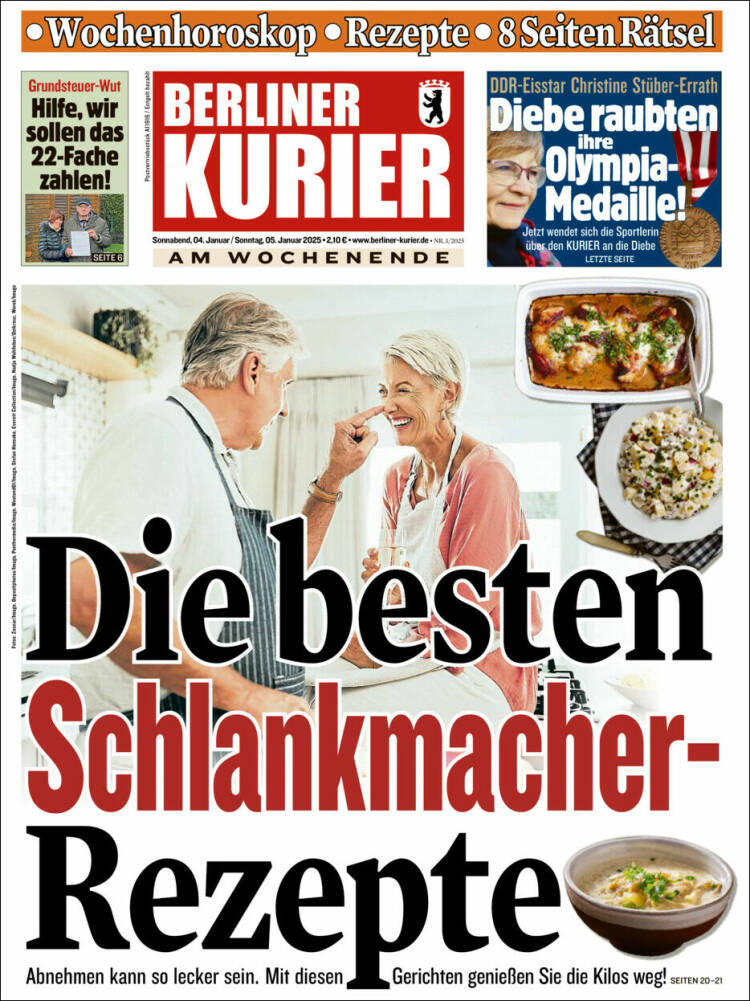 Portada de Berliner Kurier - Startseite BK (Alemania)