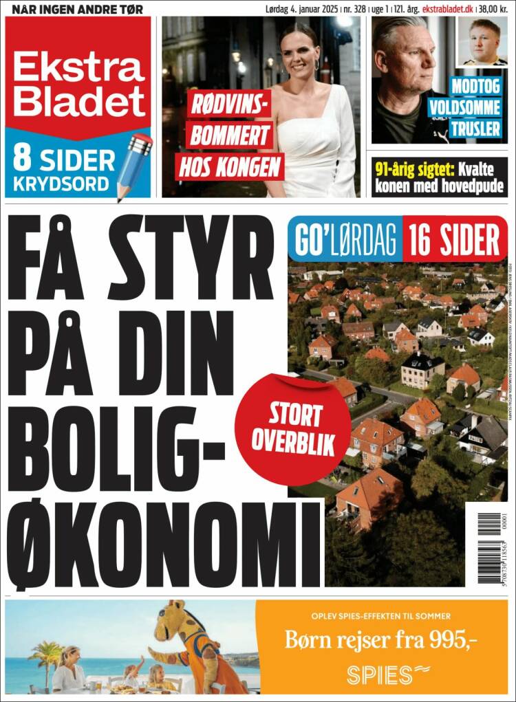 Portada de Ekstra Bladet (Dinamarca)