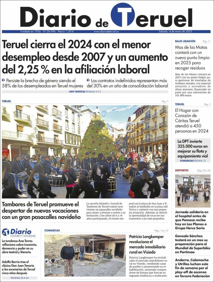 Portada de Diario de Teruel (España)