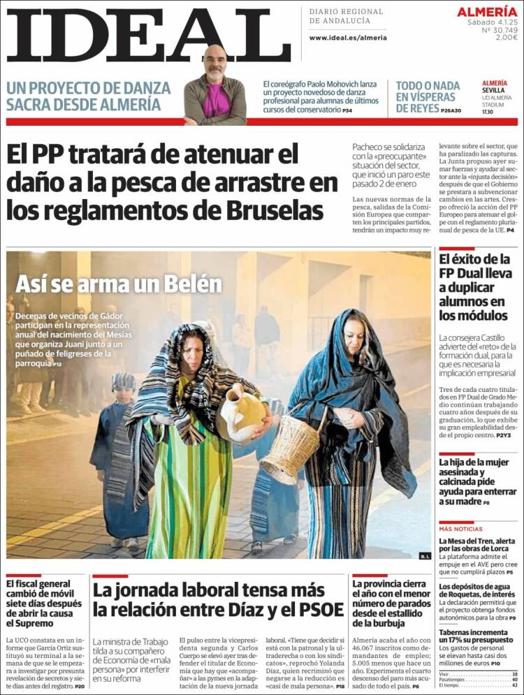 Portada de Ideal Almeria (España)