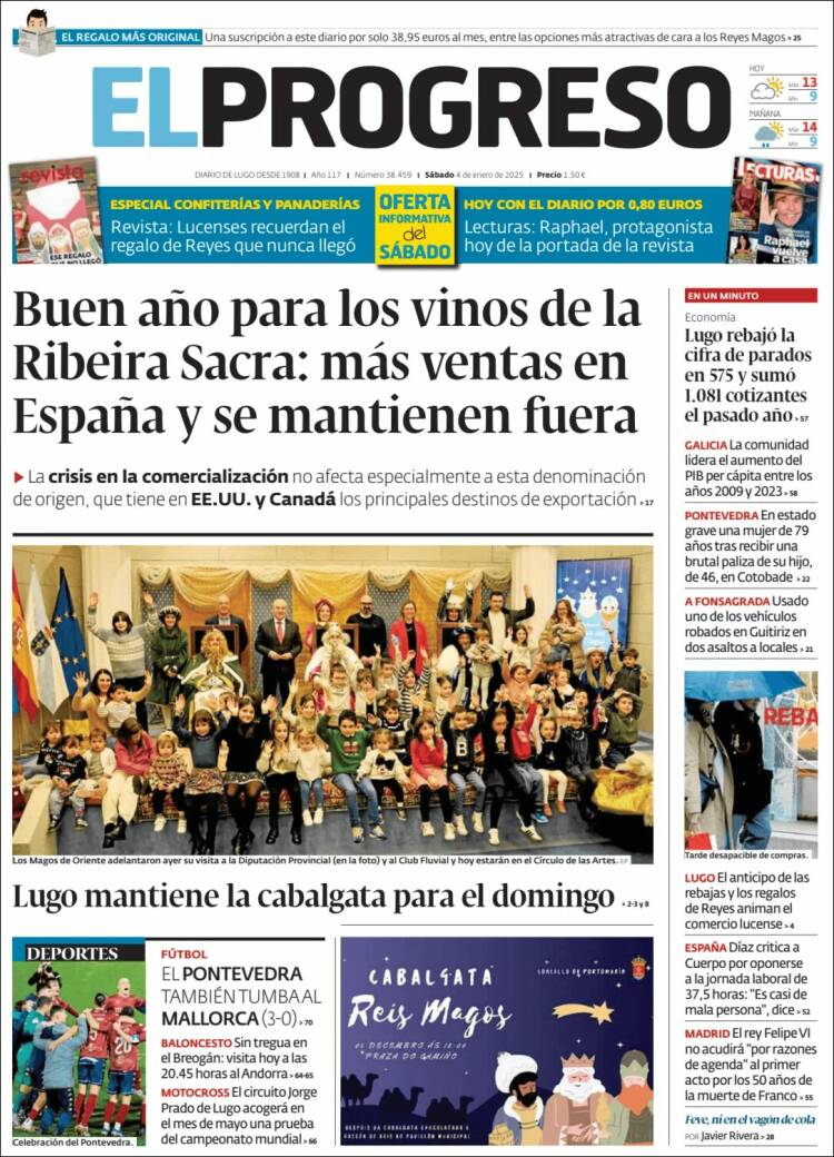 Portada de El Progreso (España)