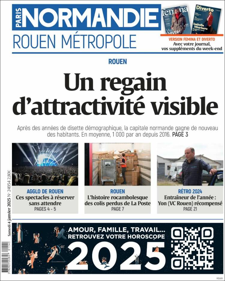Portada de Paris Normandie (Francia)