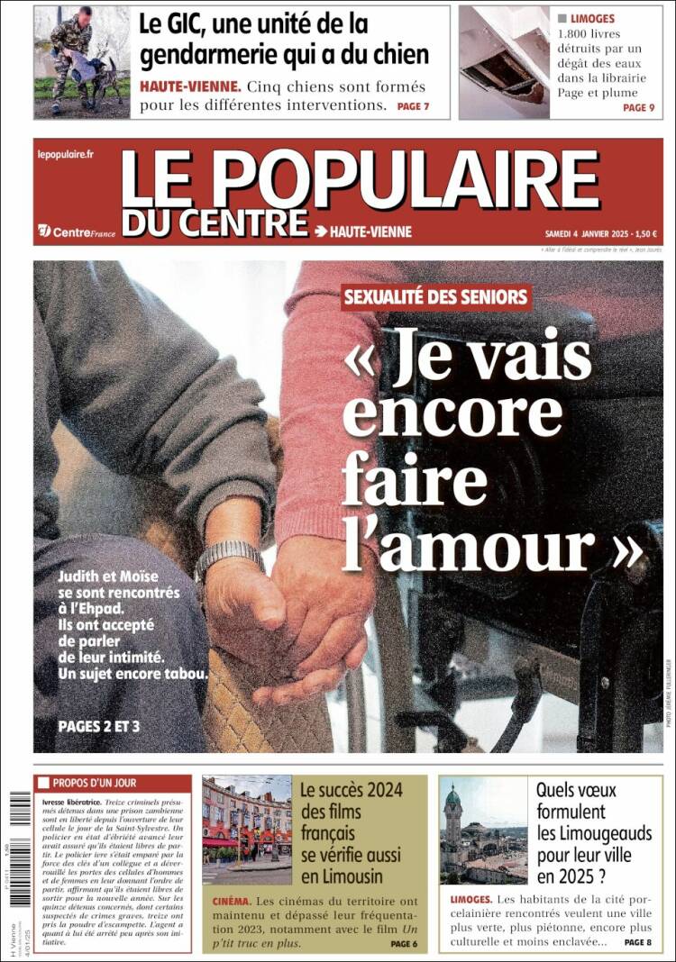 Portada de Le Populaire du Centre (Francia)