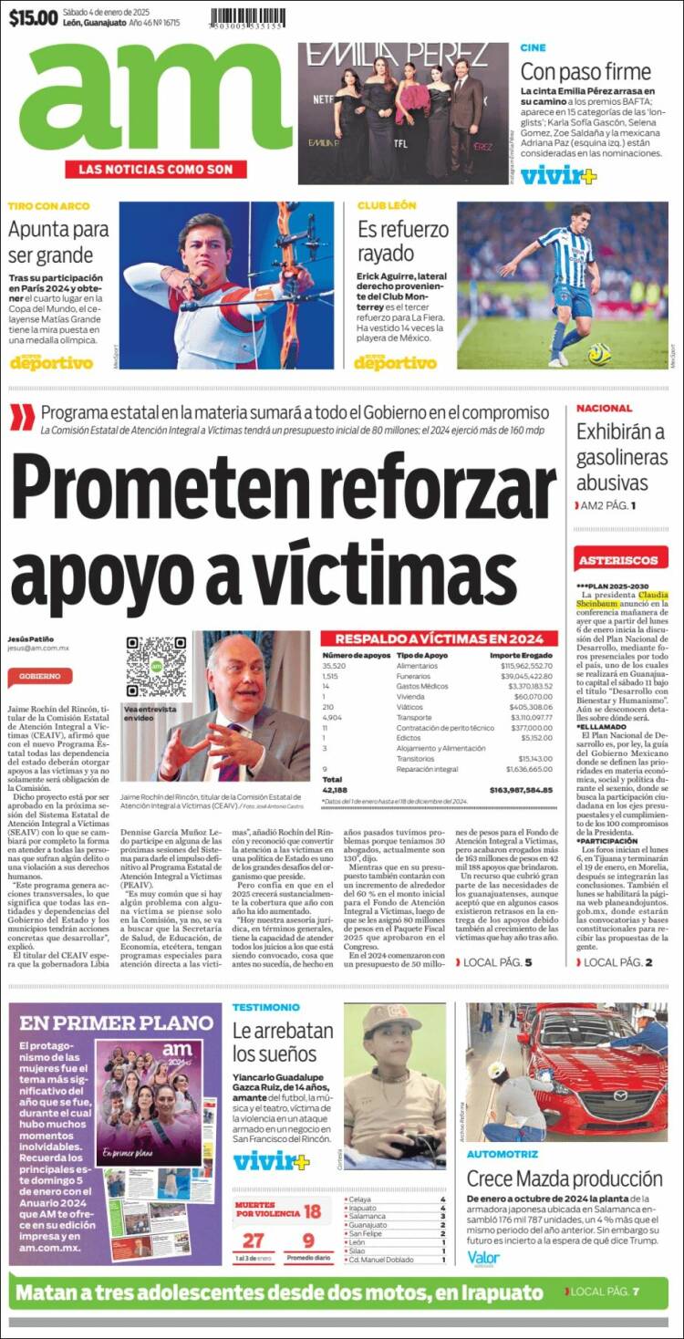Portada de Al Día A.M. (México)