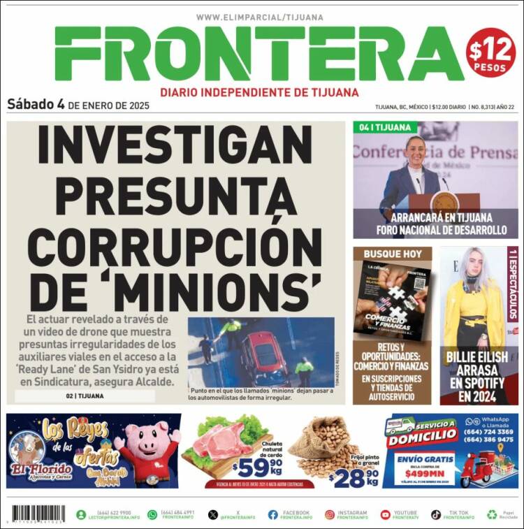 Portada de Frontera (México)