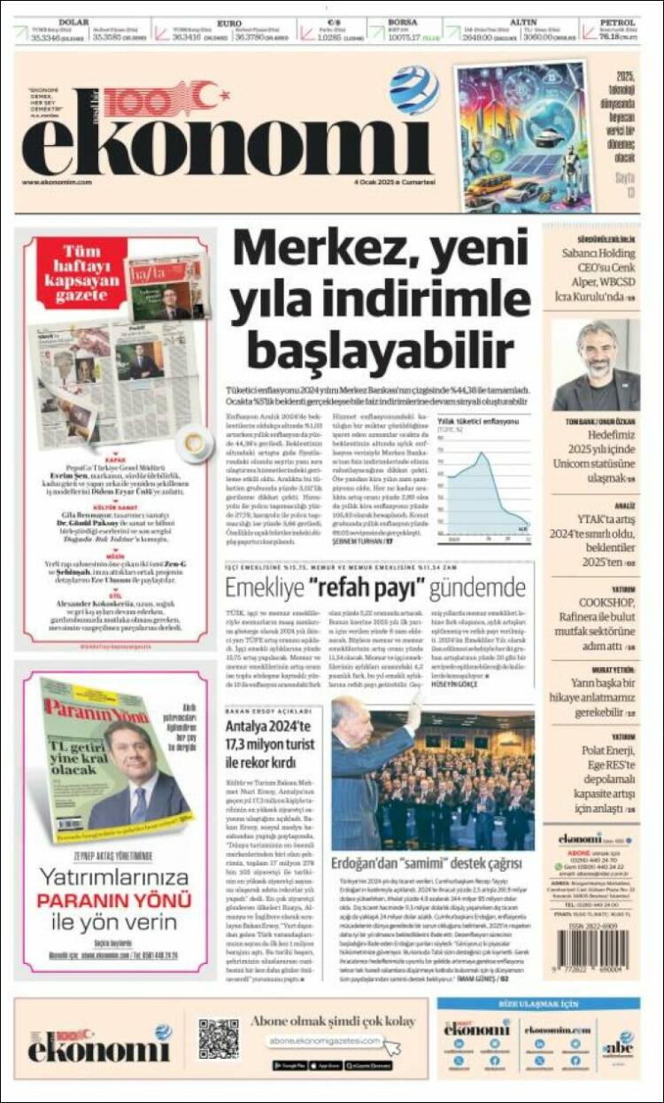 Portada de Dünya (Turqu&iacute;a)