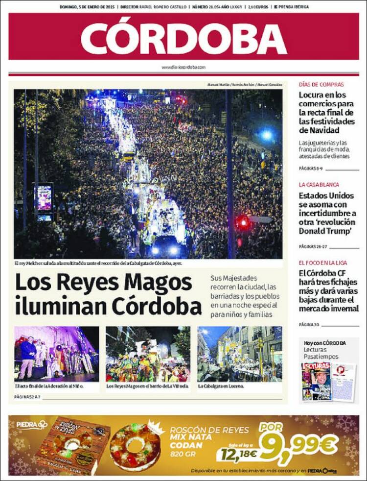 Portada de Diario de Córdoba (España)