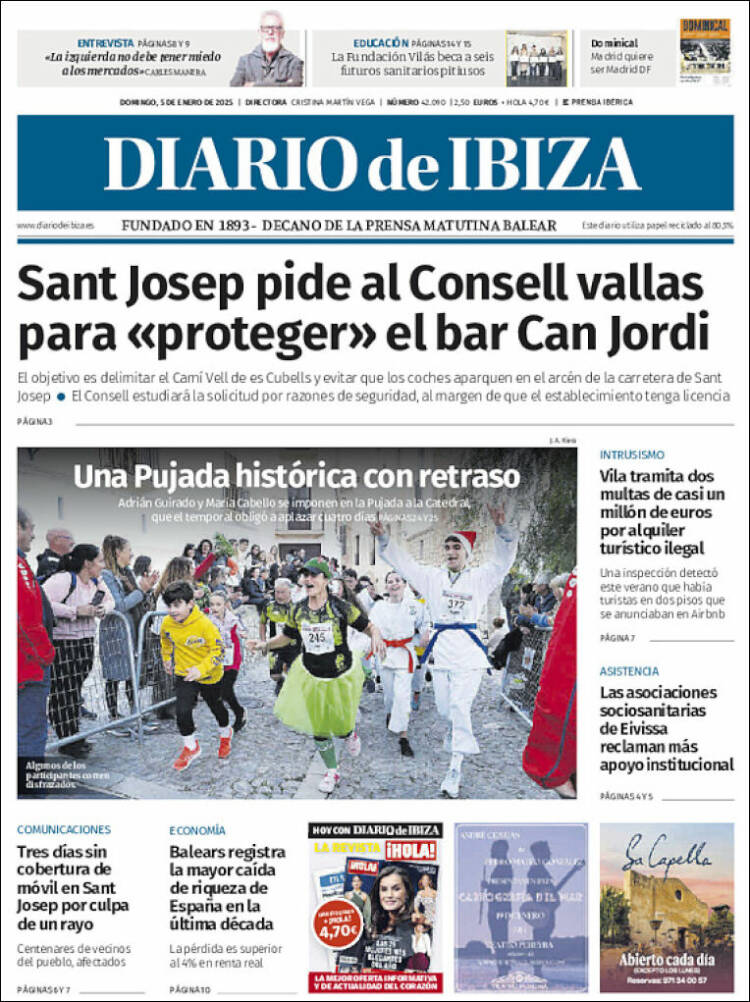 Portada de Diario de Ibiza (España)