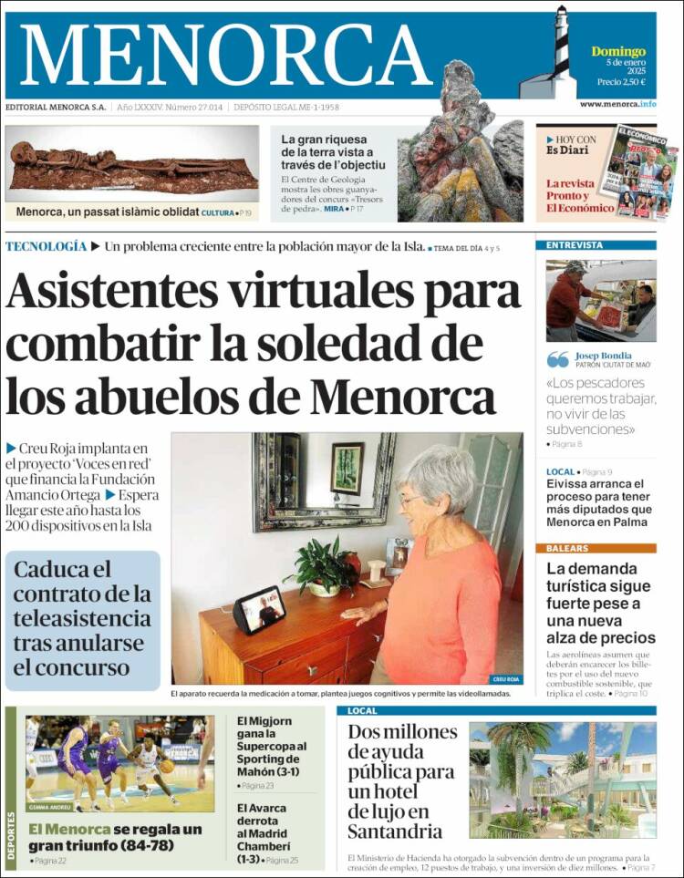 Portada de Menorca - Diario Insular (España)