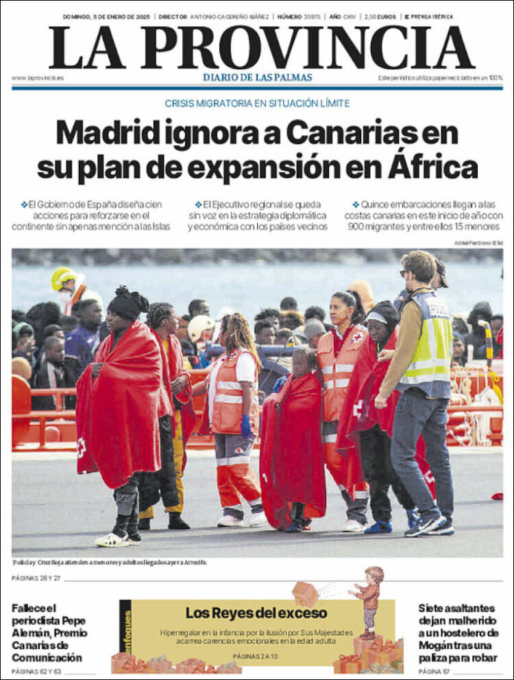 Portada de La Provincia (España)