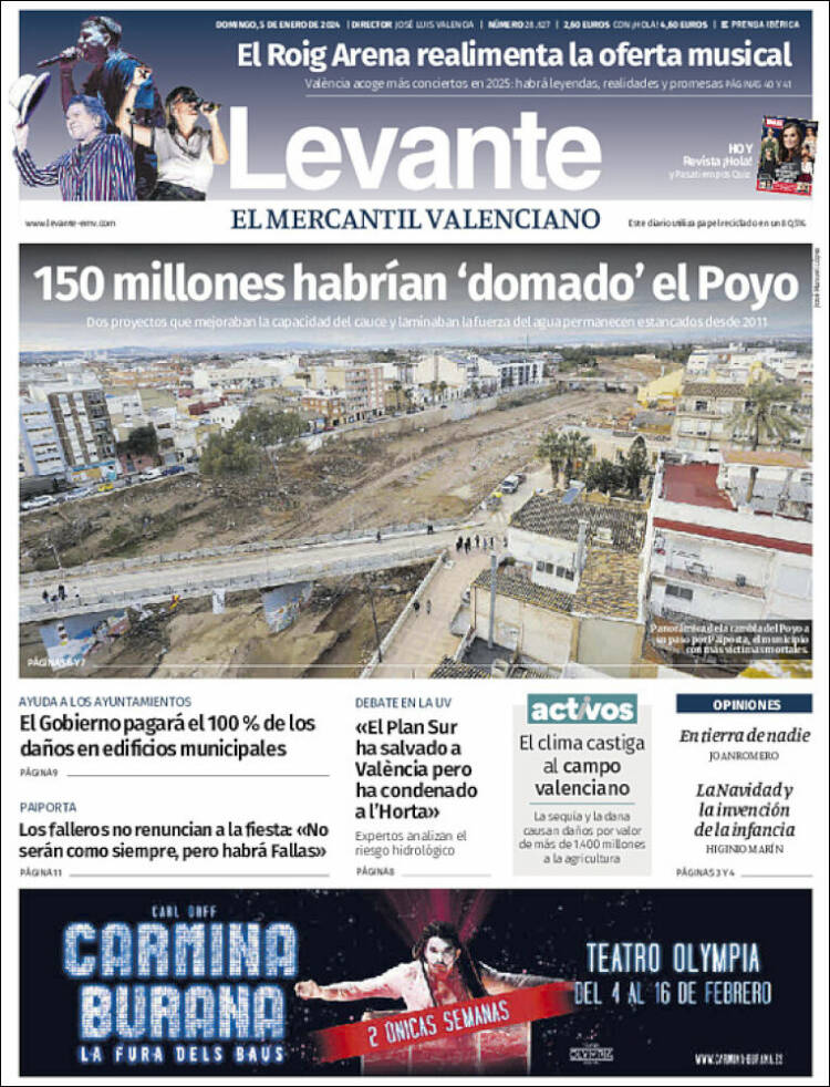 Portada de Levante (España)