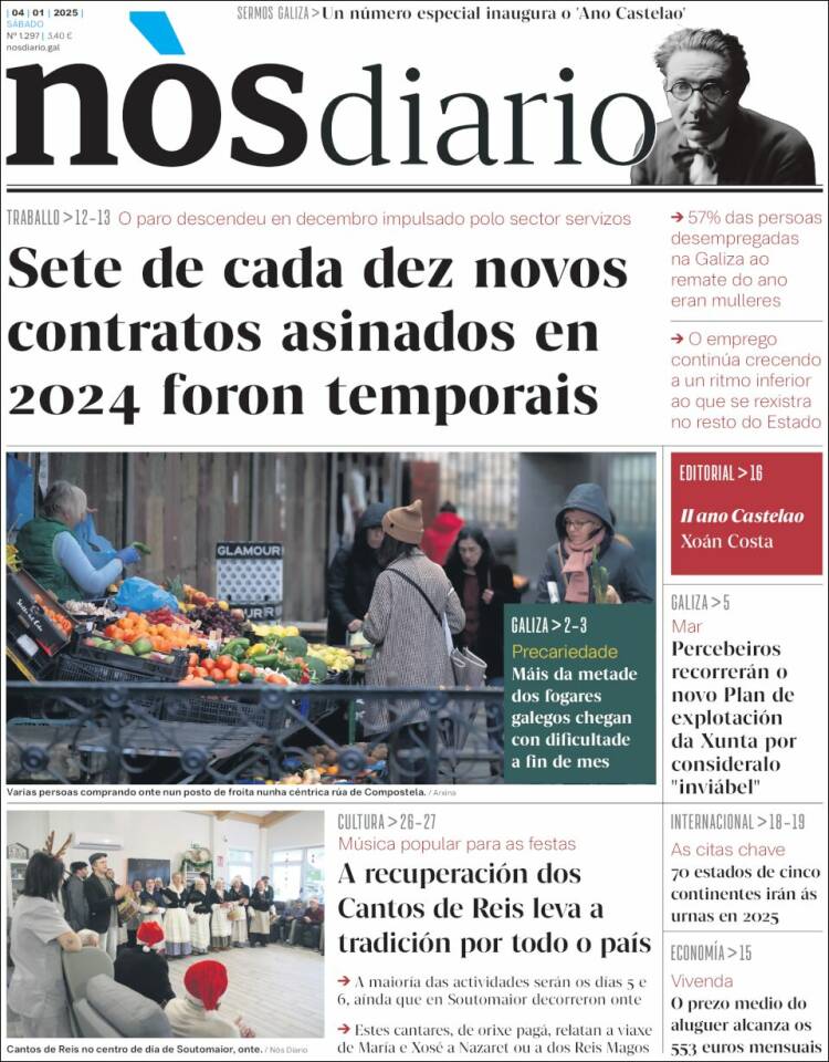 Portada de Nòs Diario (España)