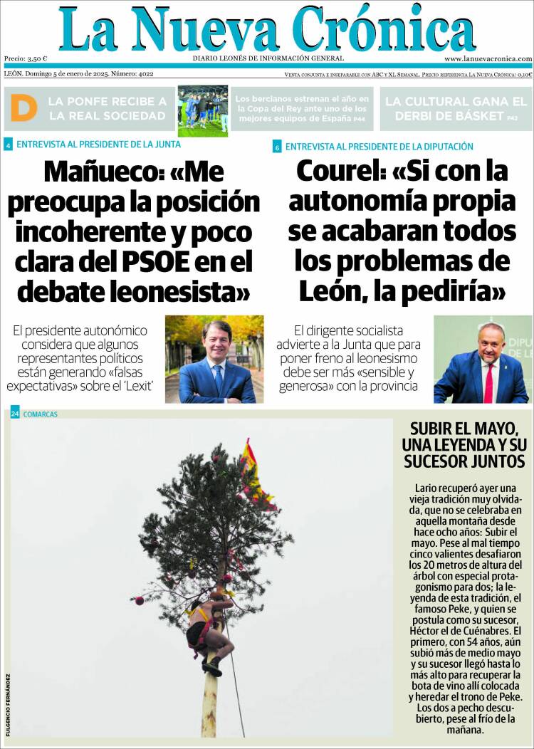 Portada de La Nueva Crónica (España)
