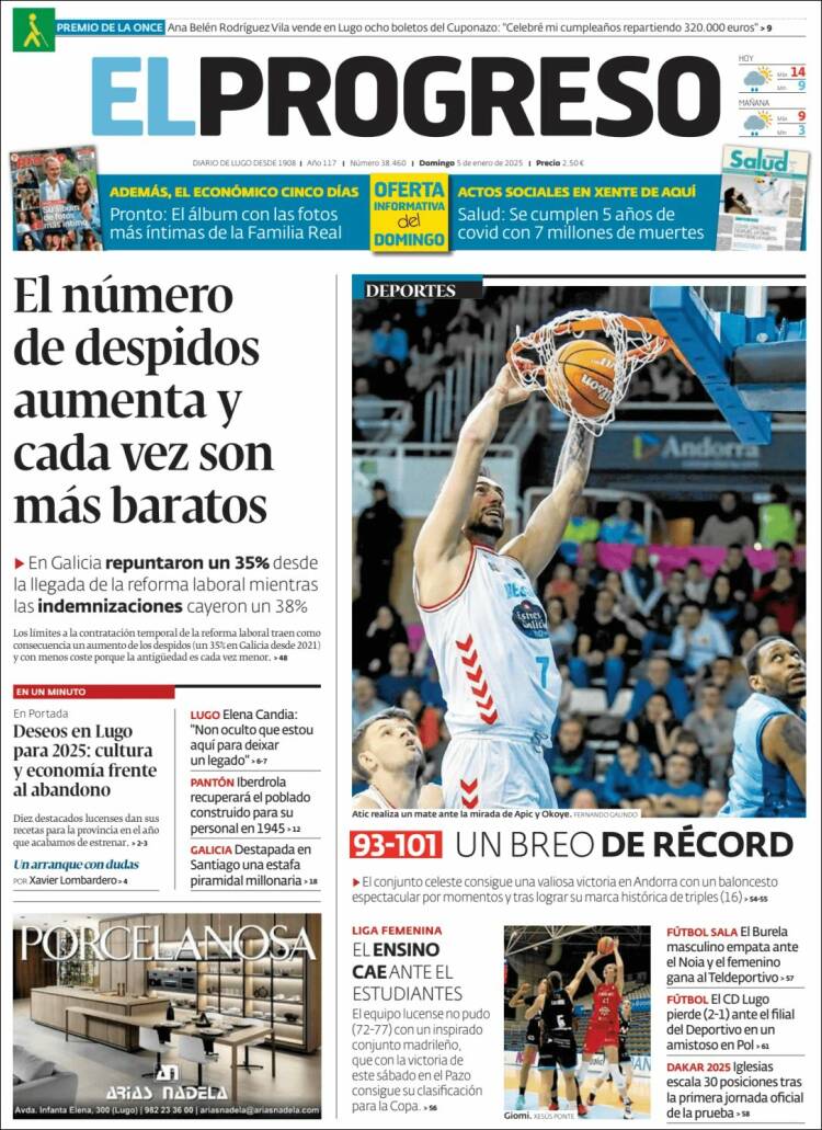 Portada de El Progreso (España)