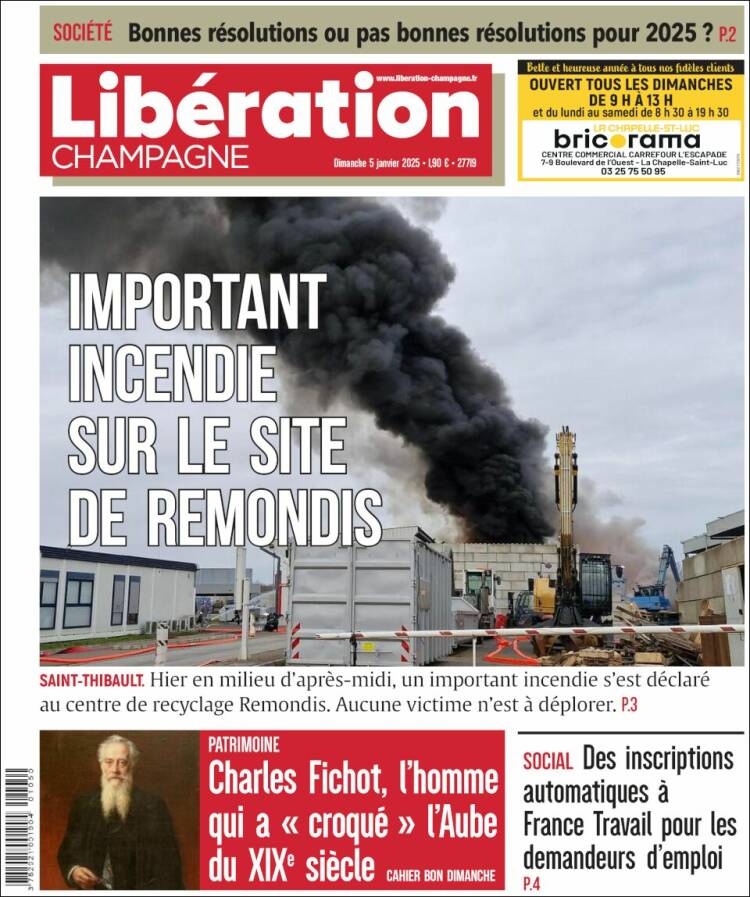 Portada de Libération Champagne (Francia)