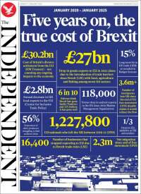 Portada de The Independent (United Kingdom)