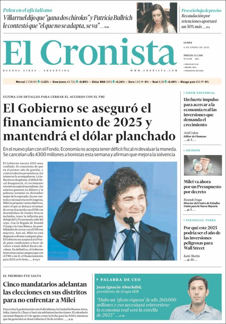 Portada de El Cronista Comercial (Argentina)