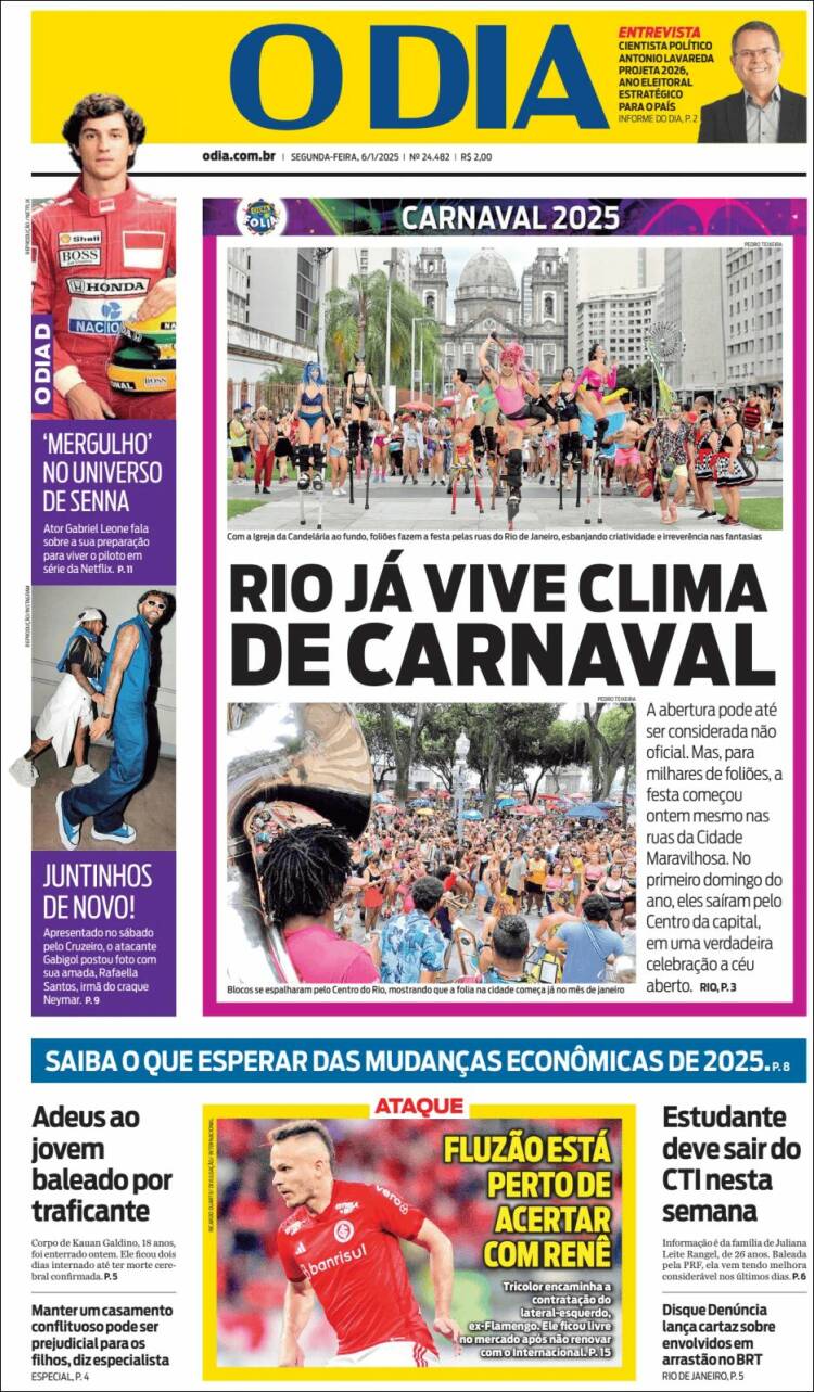 Portada de O Dia (Brasil)