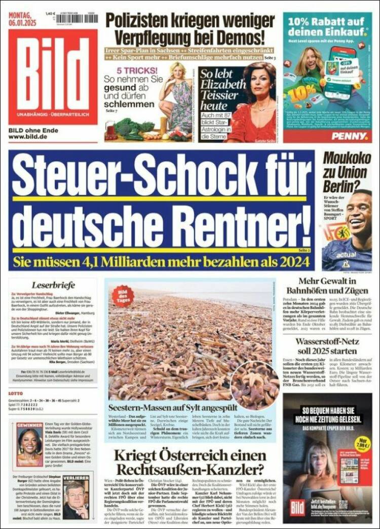 Portada de Bild (Alemania)