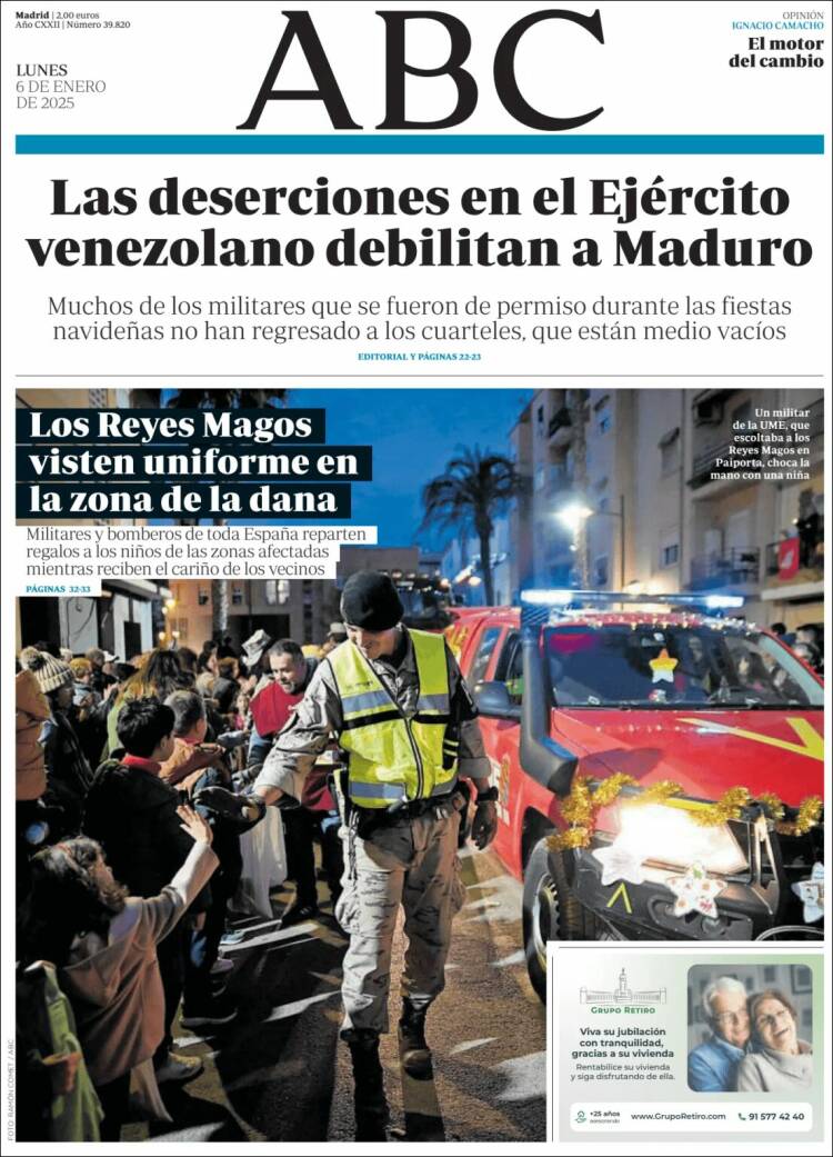 Portada de ABC (España)