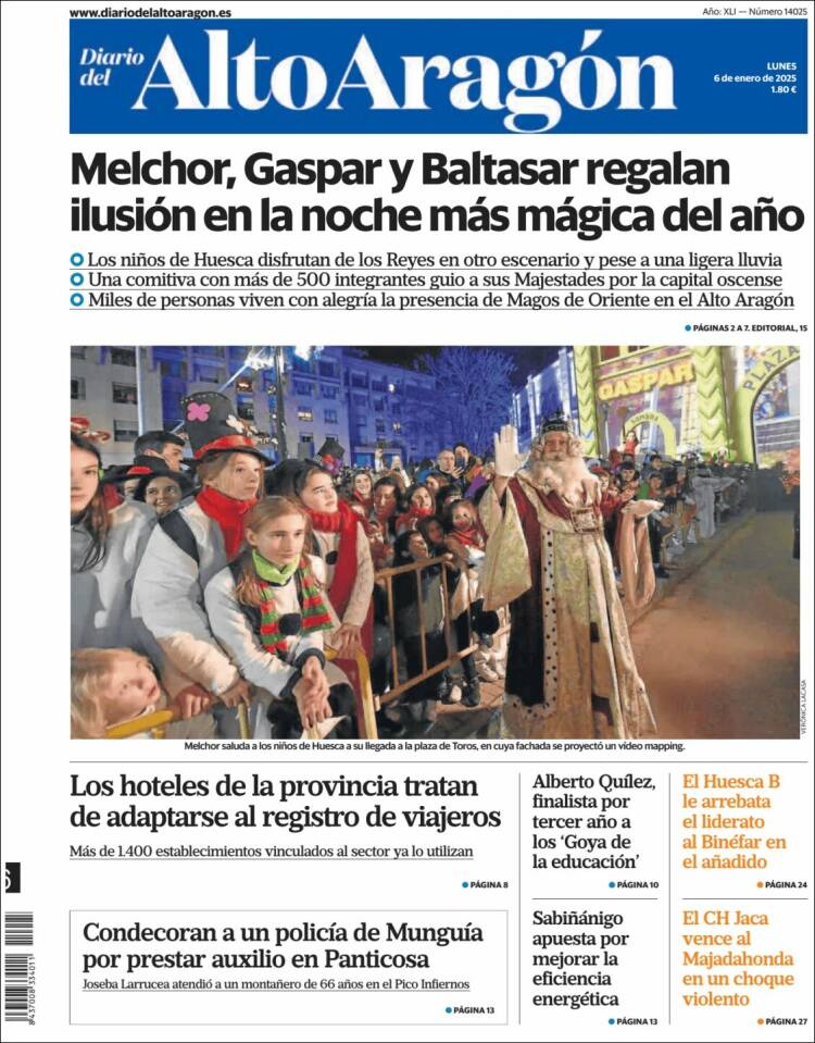 Portada de Diario del AltoAragón (Spain)