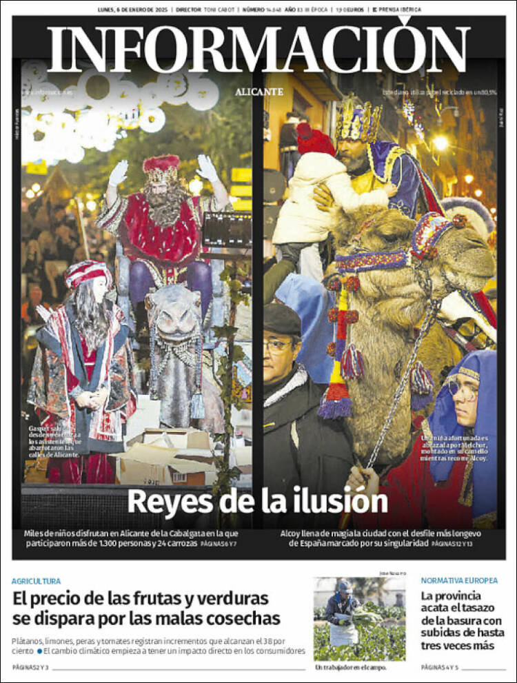 Portada de Diario Información (España)