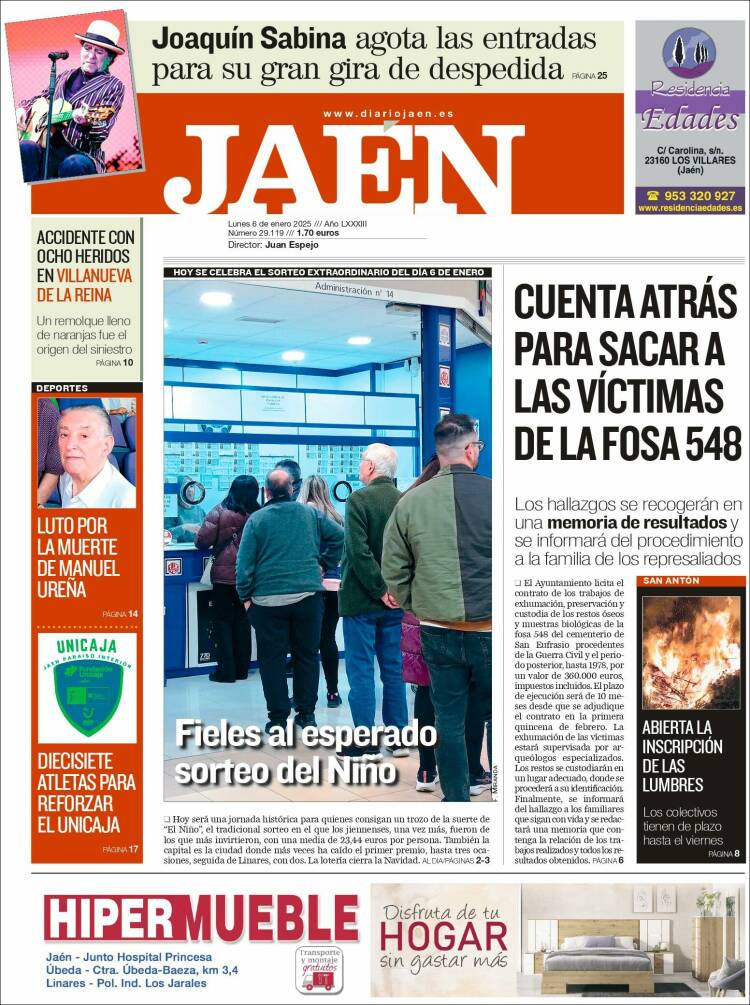 Portada de Diario Jaén (España)