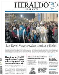 Portada de Heraldo de Aragón (Spain)