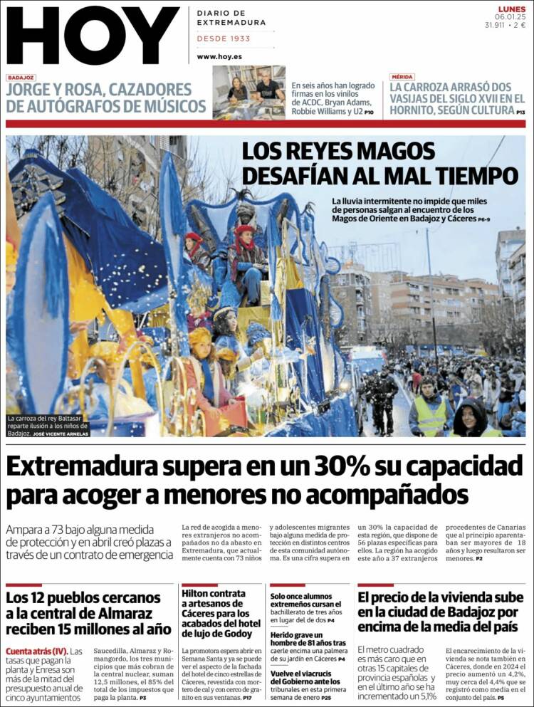 Portada de Hoy - Caceres (España)