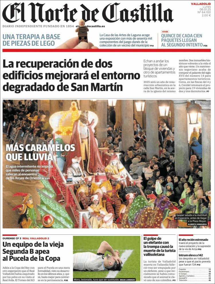 Portada de Norte de Castilla - Valladolid (España)